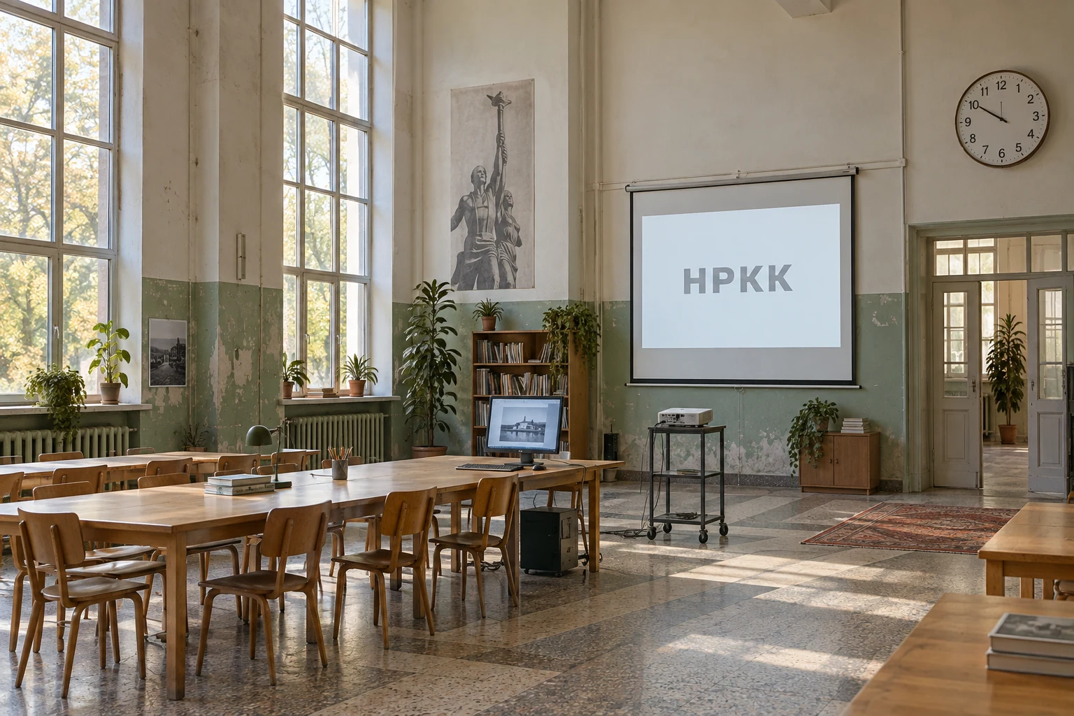 Визуализация коммуны в старом доме культуры